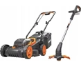 Комплект косачка и тример, Worx, WG927E, снимка 1