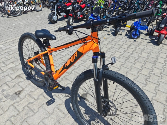 BG Алуминиев велосипед 27.5" NINJA оранж, снимка 2 - Велосипеди - 54864561