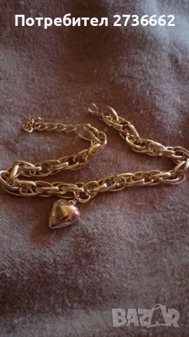 Масивно колие " Сърце " , снимка 3 - Колиета, медальони, синджири - 54147991