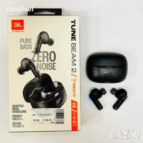 Bluetooth Слушалки JBL TUNE BEAM 2 Noise Cancelling