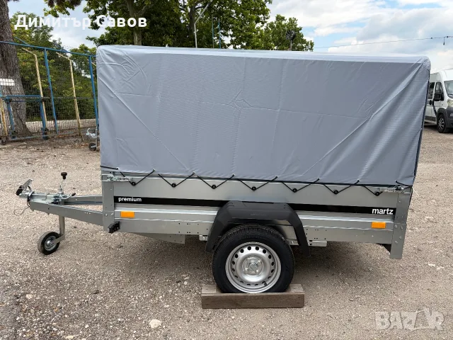Туристическо ремарке MARTZ PREMIUM 201R с брезент и шпригли Н-110 С РЕСЬОРИ И АМОРТИСЬОРИ, снимка 3 - Ремаркета - 55394867