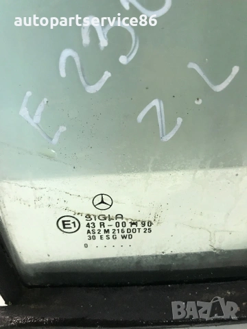 Задно ляво четвъртно стъкло за Mercedes W210 (2001) 43R-001190 A2107350324, снимка 2 - Части - 55231880