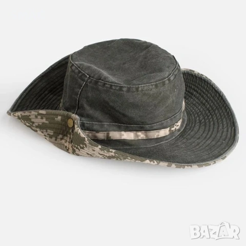 Мъжка шапка тип bucket каки army_1261619, снимка 2 - Шапки - 54928924