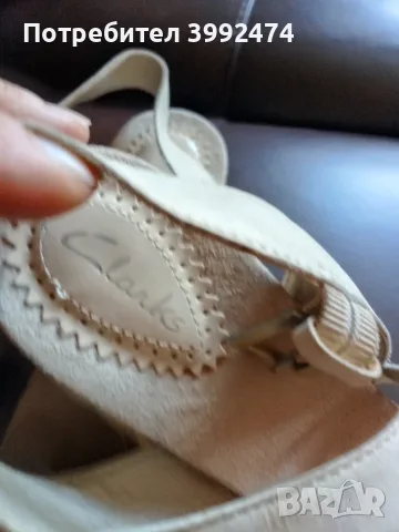 Дамски сандали, Clarks, размер-38, снимка 3 - Сандали - 55393528