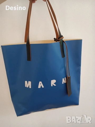 Оригинална голяма платнена чанта Marni