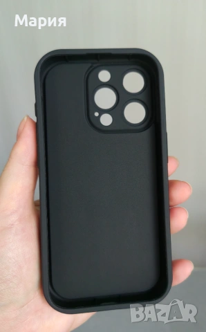 Кейс iPhone 15 Pro Чисто Нов Черен Мат Матиран ефект, снимка 8 - Калъфи, кейсове - 55266009