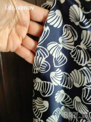 ZARA дълъг летен панталон с висока талия, снимка 3 - Панталони - 54179170