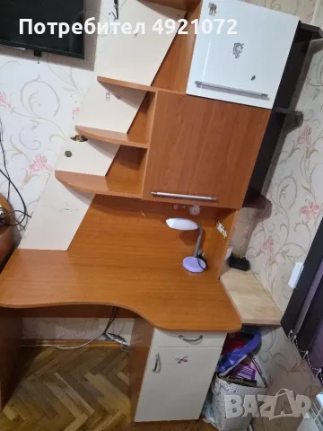 Ученическо бюро с настройка, снимка 3 - Мебели за детската стая - 55683313