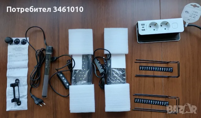 Чисто нови LED лампи за аквариум и нагревател, снимка 2 - Аквариуми - 55593792