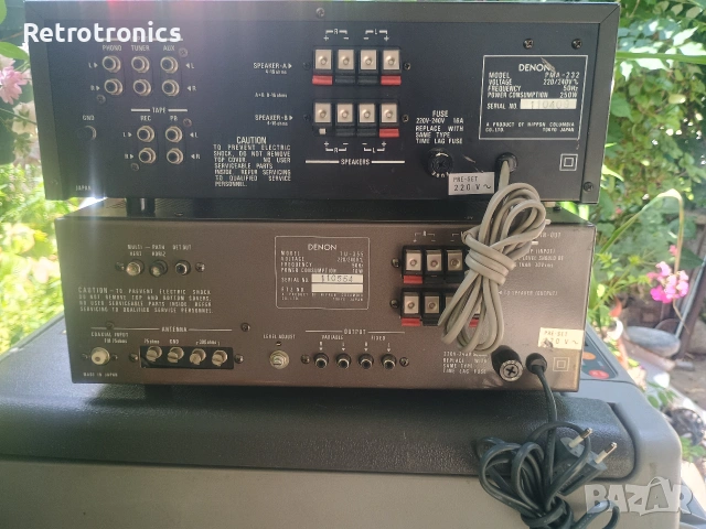 Denon TU-355  и Denon PMA-232 (Винтидж класика), снимка 14 - Ресийвъри, усилватели, смесителни пултове - 55228127
