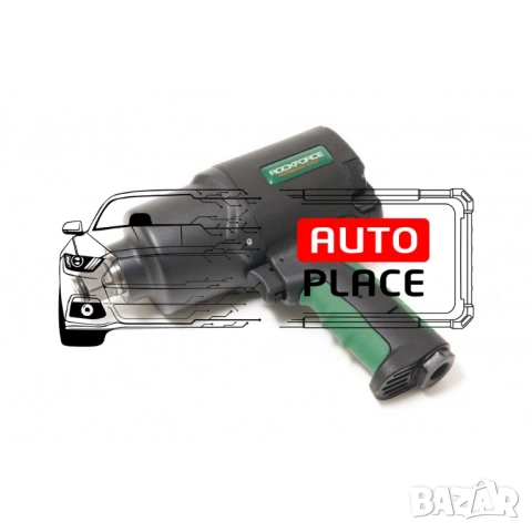 Пневматичен гайковерт с къс шпиндел 1800 Nм 3/4″ RockForce, снимка 3 - Други инструменти - 54048553