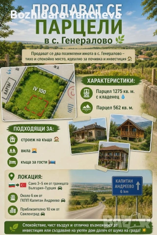 Продават се парцели