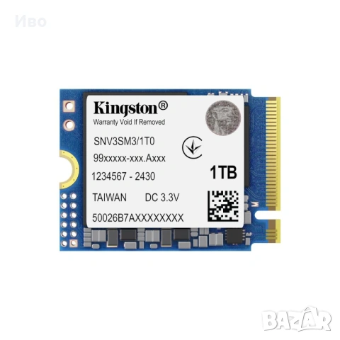 Нов SSD Kingston 1TB NV3 NVMe, PCIe 4.0, M.2 2230, с 5 години гаранция, снимка 2 - Твърди дискове - 54490375