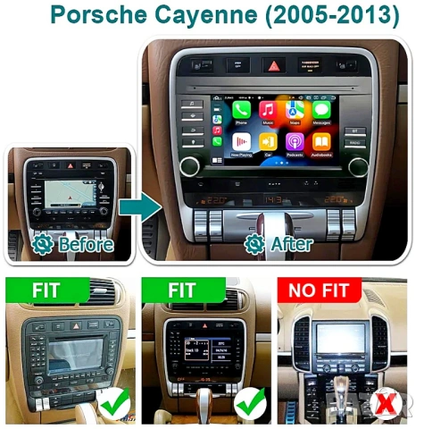 Мултимедия, Двоен дин, за Porsche Cayenne, Андроид, навигация, 2 Дин, плеър, с Android, ПОРШЕ КАЙЕН, снимка 2 - Аксесоари и консумативи - 54543737