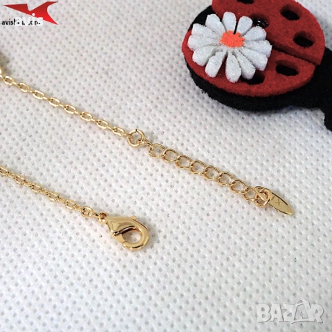 Гривна с 14К златно покритие 234873, снимка 2 - Гривни - 54147147