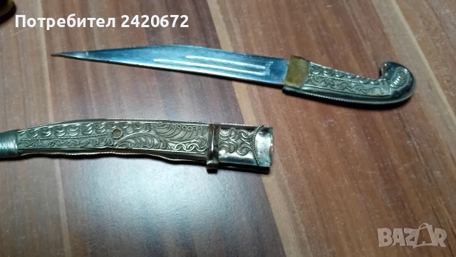 стар кован нож .Кавказка  кама, снимка 7 - Ножове - 52225674