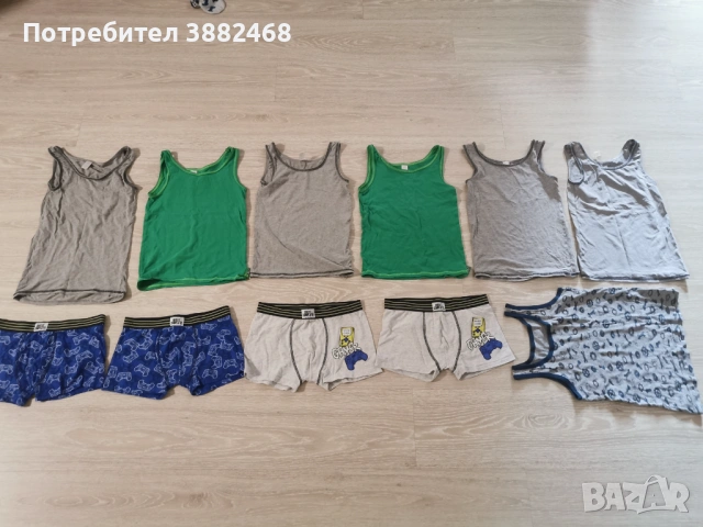 Нови боксерки и употребявани потници 134/140 размер 