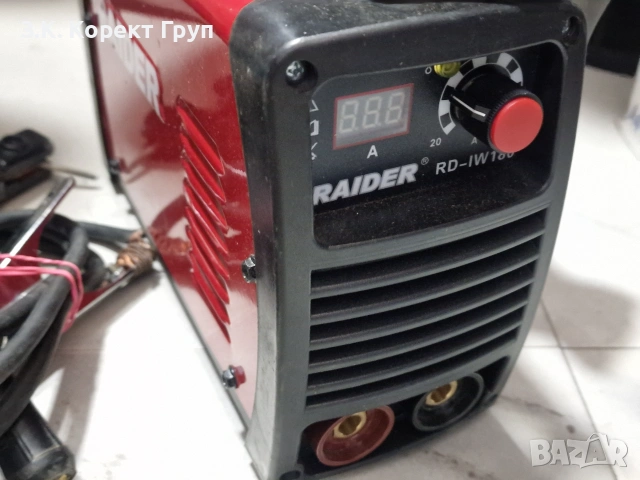 Инверторен електрожен Raider 160A RD-IW180, снимка 2 - Други инструменти - 55127369