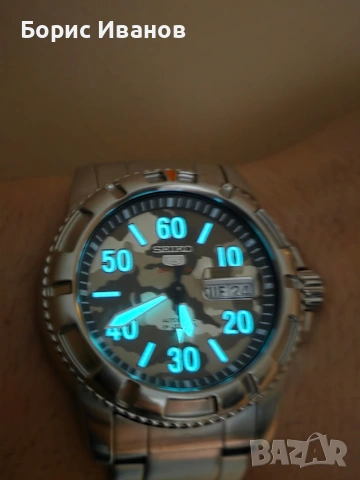 Seiko 5 Sports Camouflage Automatic SRP221J1 , снимка 4 - Мъжки - 54079796