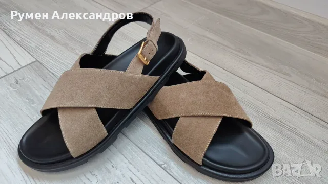 Мъжки кожени сандали Marc Opolo размер 41, снимка 10 - Мъжки сандали - 55358003