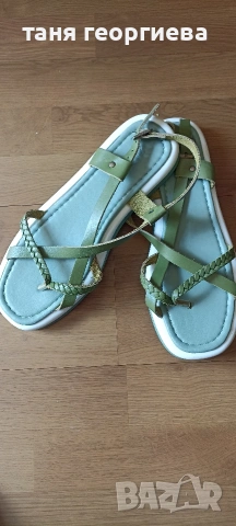 зелени сандали Zapatos
