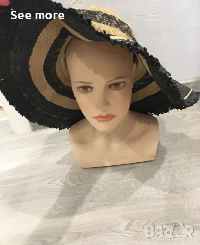 Нова с етикет NWT Becksöndergaard Kendra Straw Hat - Straw hats Size S/M, снимка 6 - Шапки - 55396027