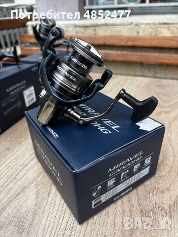 Макара ShimanoMiravelC3000HG, снимка 3 - Макари - 55174627