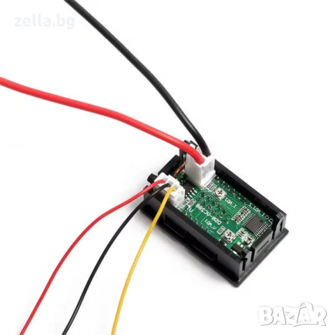 Дигитален волтметър и амперметър 0–100V 100A с включен шунт – LED дисплей за DC системи 10117, снимка 6 - Части и Платки - 54658362