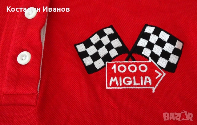 1000 Mille Miglia ретро рали дамска поло блуза, снимка 4 - Тениски - 55156028