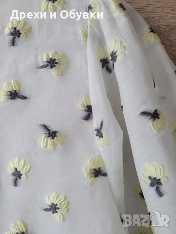 Лятна разкроена бяла рокля на цветя ENVII , снимка 2 - Рокли - 54232983