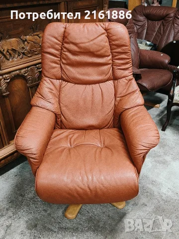 Relax кресло с отоманка 4181, снимка 2 - Дивани и мека мебел - 55625522