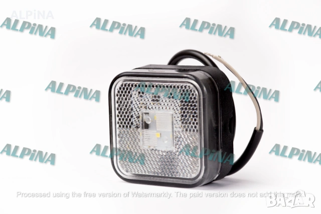 LED габарит със светлоотразител, квадратен, 12/24V, 4 SMD диода, бял/жълт/черрвен, Полша - 1бр., снимка 2 - Аксесоари и консумативи - 54792784