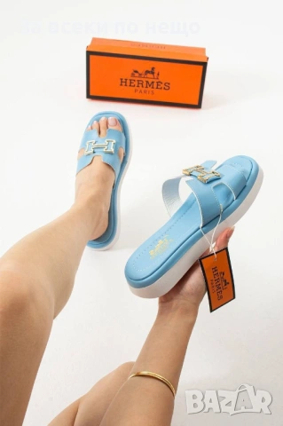Hermes Дамски Чехли Хермес - Различни Цветове Код E1356, снимка 3 - Чехли - 53970929