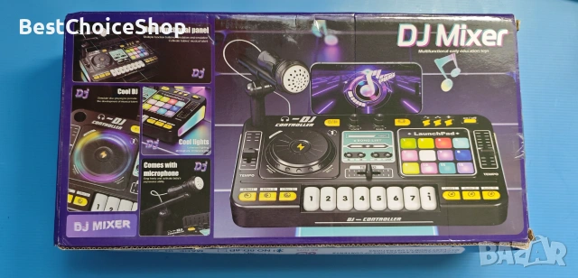 Детски DJ пулт с реалистични звукови ефекти и Bluetoothс, микрофон и динамични светлини, снимка 3 - Други - 54962201