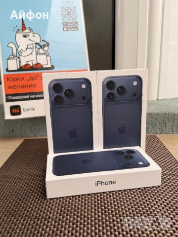 НОВИ! 256Gb *ЛИЗИНГ* iPhone 17 Pro Deep Blue / Гаранция, снимка 2 - Apple iPhone - 54696817