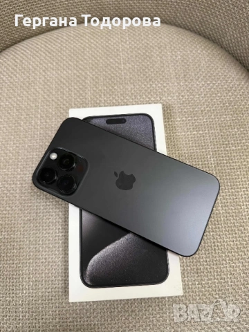 Iphone 15 Pro Max КАТО НОВ Black Titanium , снимка 6 - Apple iPhone - 54020273