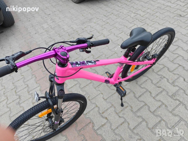 BG Алуминиев велосипед 26" JUMP hdb розов, снимка 5 - Велосипеди - 54493463