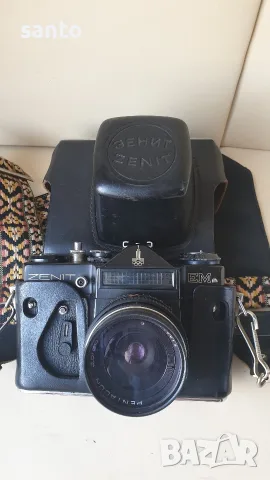 Фотоапарат Zenit EM Moscow 1980 (Олимпийски) с обектив Pentacon 30mm f/3.5 , снимка 9 - Фотоапарати - 55354355