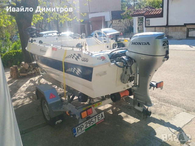 Compass 400 GT + Honda BF20 LRTU + MotorGuide Xi3+Humminbird HELIX 10 CHIRP  G4N, снимка 3 - Воден транспорт - 54316496