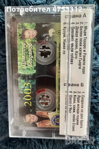 Димитър Богданов - 2003 , снимка 2 - Аудио касети - 54777213
