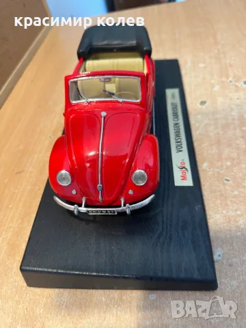 метален модел "VW cabriolet 1951"/1:18/, снимка 6 - Колекции - 55606480