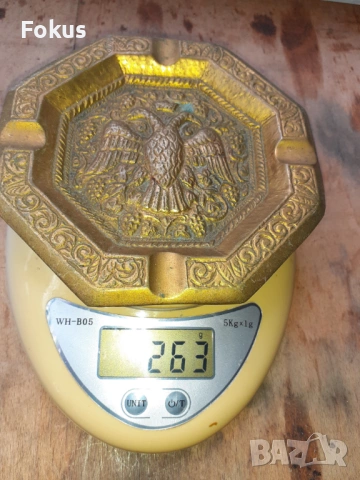 Пепелник бронз двуглав орел, снимка 5 - Антикварни и старинни предмети - 54257486