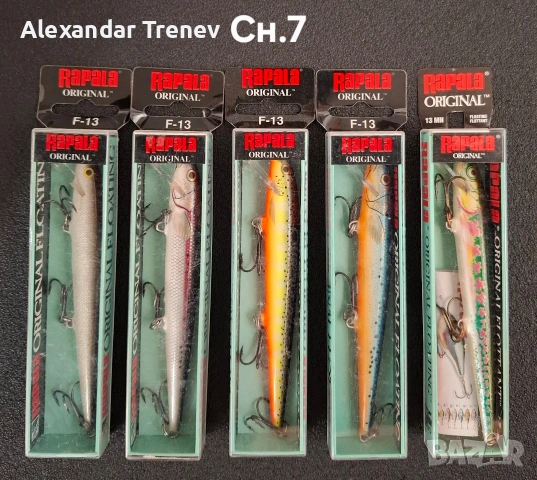 Воблери Rapala Original floating, снимка 7 - Такъми - 54674220