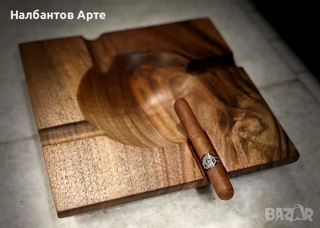 Пепелник за пури ръчна изработка, снимка 2 - Декорация за дома - 55462891