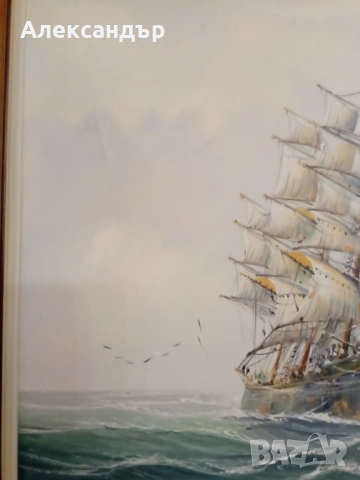 Маслена картина подписана, снимка 6 - Картини - 53919731