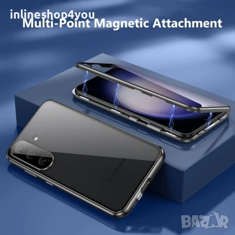 Двоен Магнитен Кейс за Samsung Galaxy A37 / A57със защита на камерата, снимка 6 - Калъфи, кейсове - 54525454