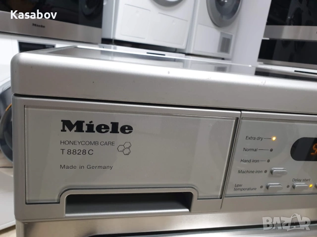 Инокс - Miele T8828C Сушилня - Подсветка - Аларма Миеле 12м Гаранция, снимка 2 - Сушилни - 54273715