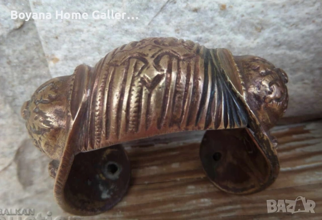 Възрожденска Сребърна Сечан Гривна Рогатка Носия Фолклор, снимка 9 - Антикварни и старинни предмети - 38902155