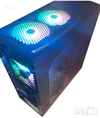 Мощен 4ядр.геймърски компютър: Ryzen 3 1200af/4x3.1Ghz/8MB L3/16GB ddr4 2400/128ssd_M2+1TB/RX480_8GB, снимка 2 - Геймърски - 54424807