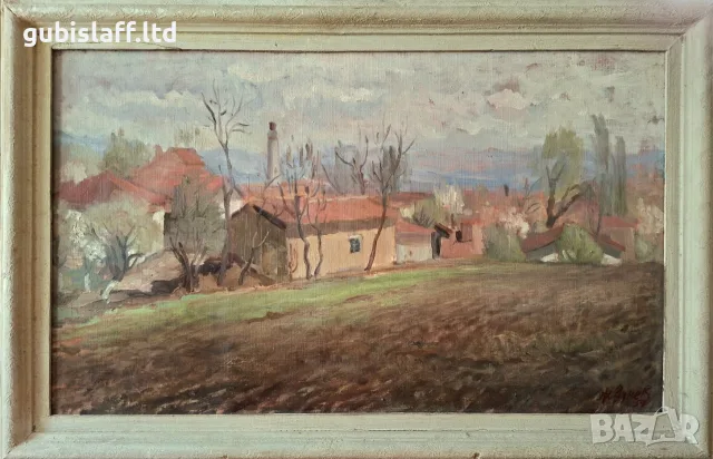 Картина, пейзаж, 1959 г., худ. Жечо Дунев (1926-1975)